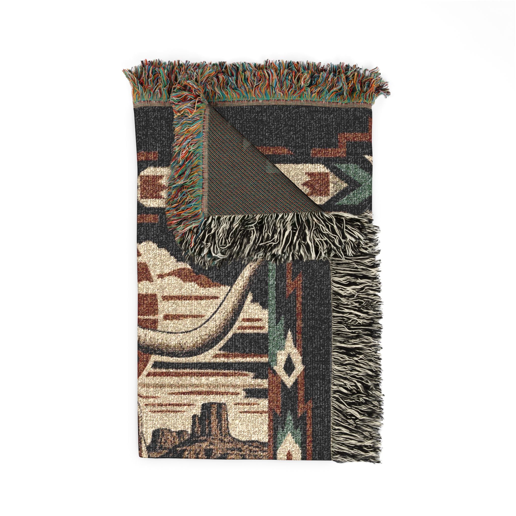 Real Cool Company Longhorn Heritage Woven Cotton Blanket