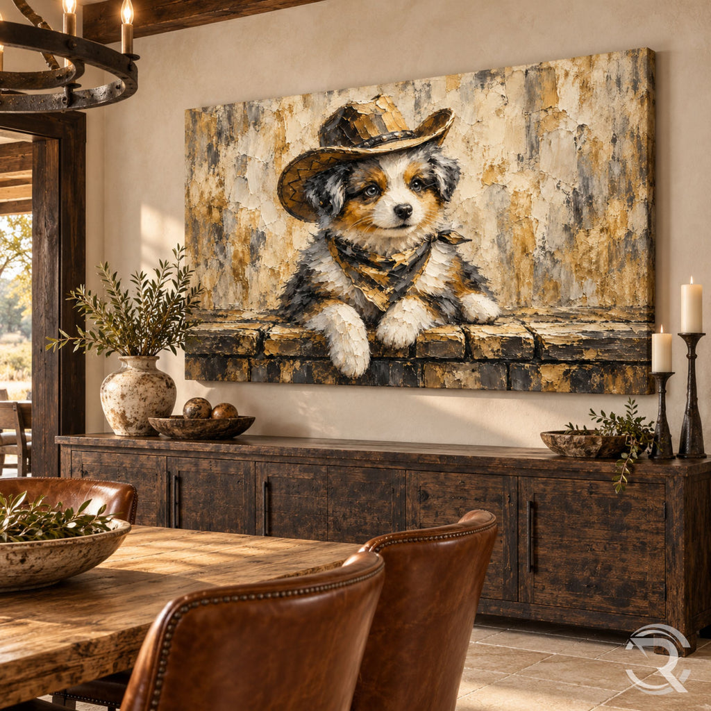 Cowboy Aussie Western Canvas Wall Art