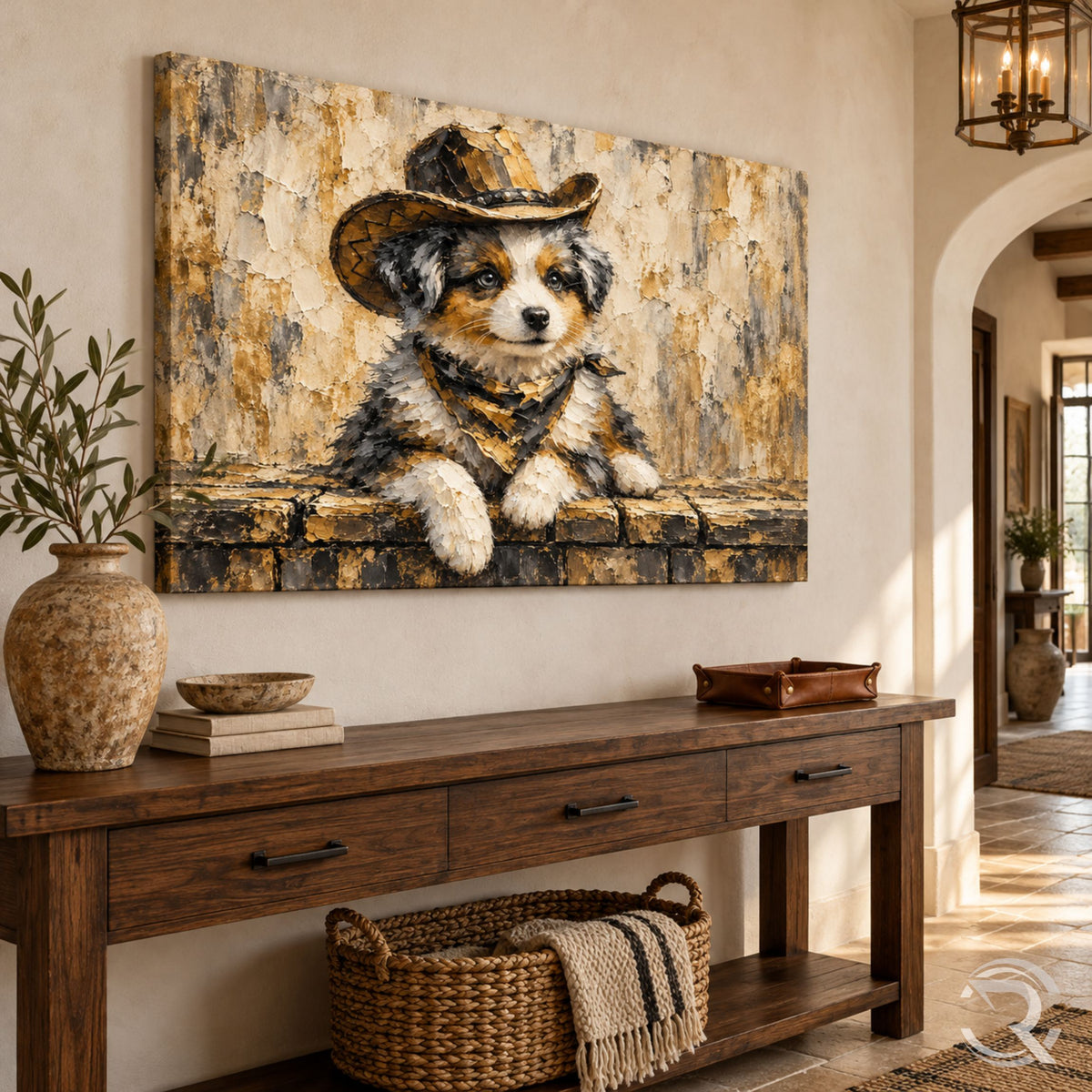 Cowboy Aussie Western Canvas Wall Art