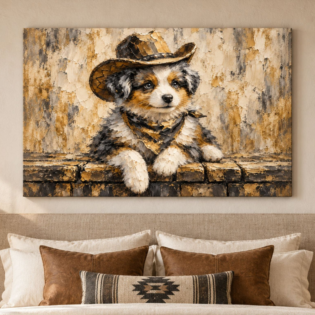 Cowboy Aussie Western Canvas Wall Art
