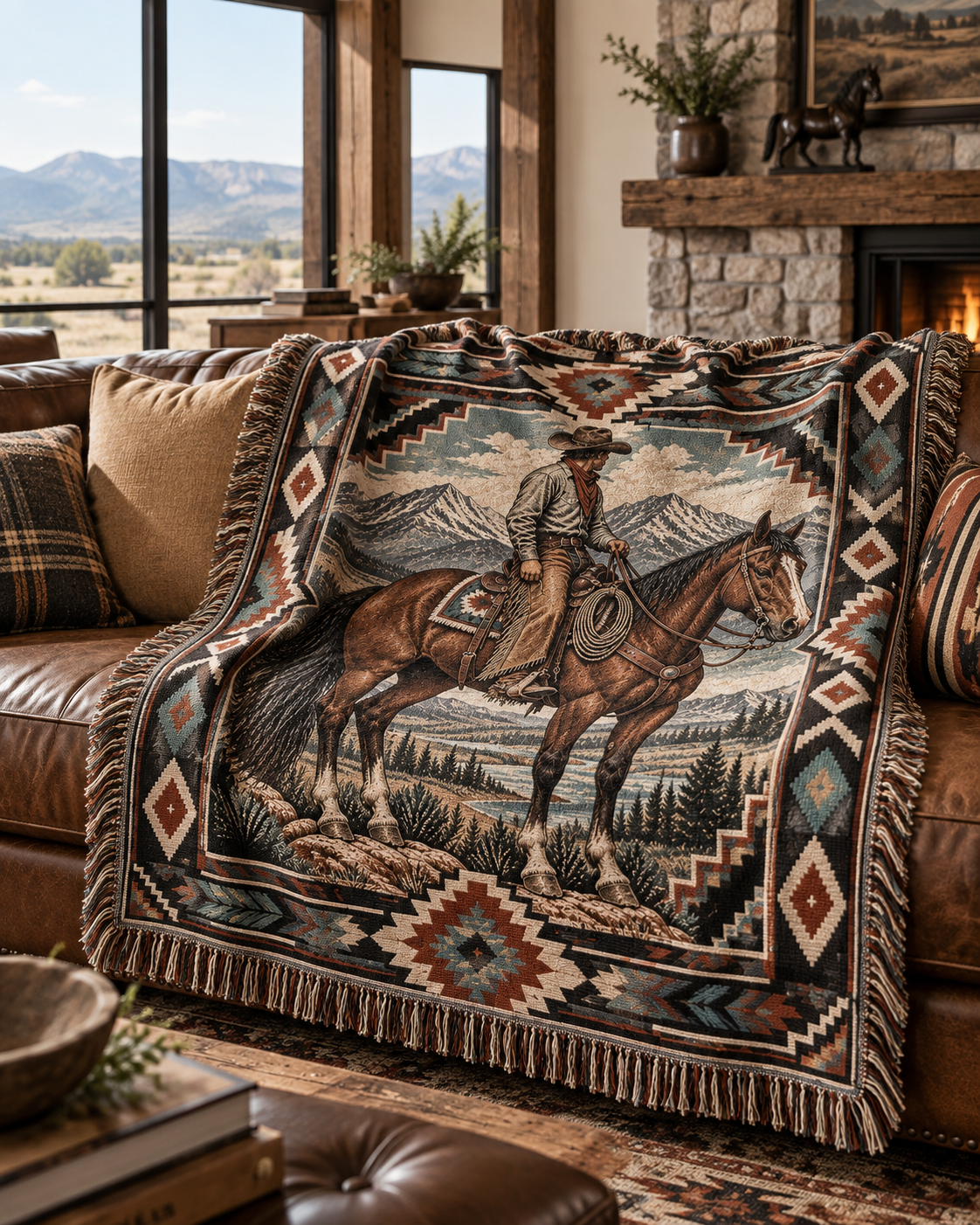 Real Cool Company Heritage Woven Cotton Blanket