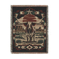 Real Cool Company Longhorn Heritage Woven Cotton Blanket