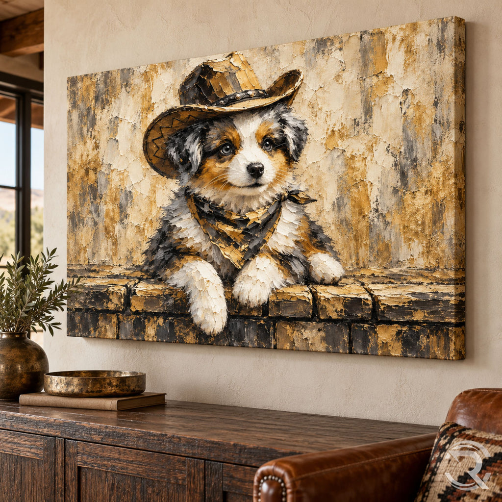 Cowboy Aussie Western Canvas Wall Art