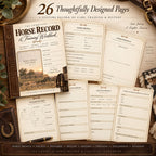 The Complete Horse Record & Training Workbook — Printable + Fillable PDF