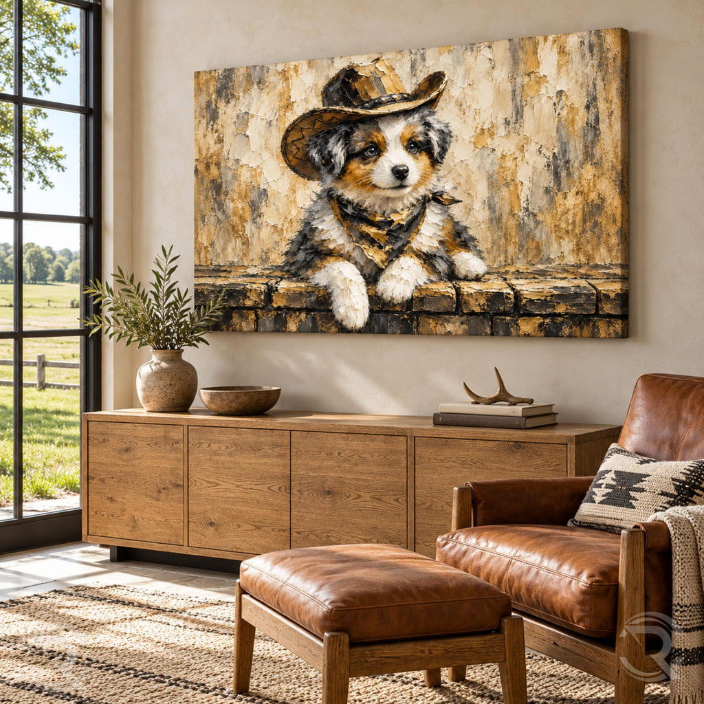 Cowboy Aussie Western Canvas Wall Art