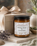 White Sage and Lavender Soy Candle — 9 oz