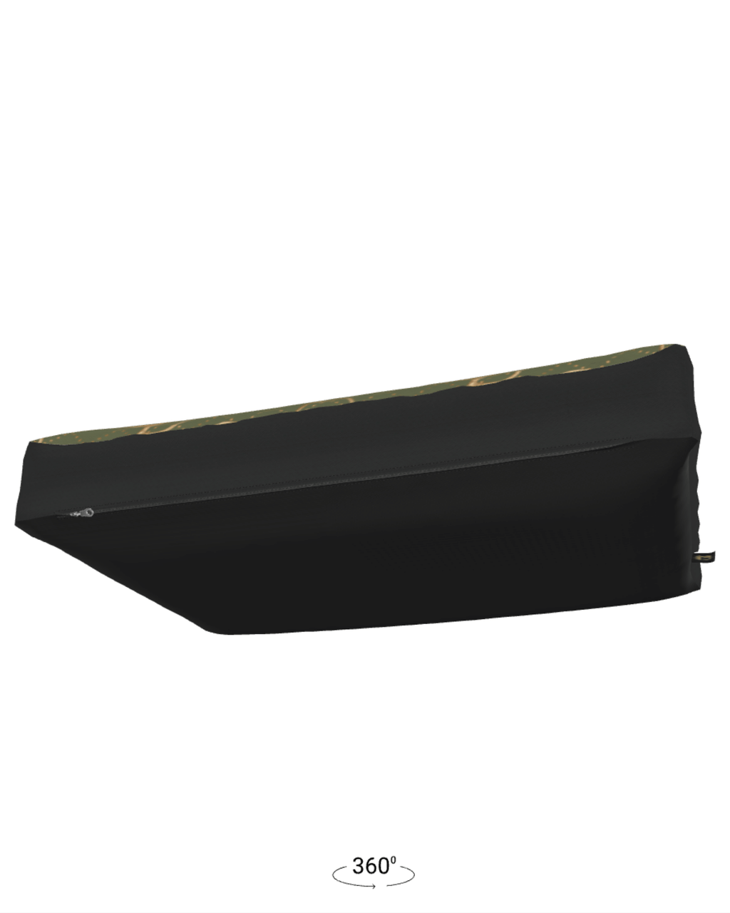 Olive Equestrian Bit Luxury Dog Bed - small