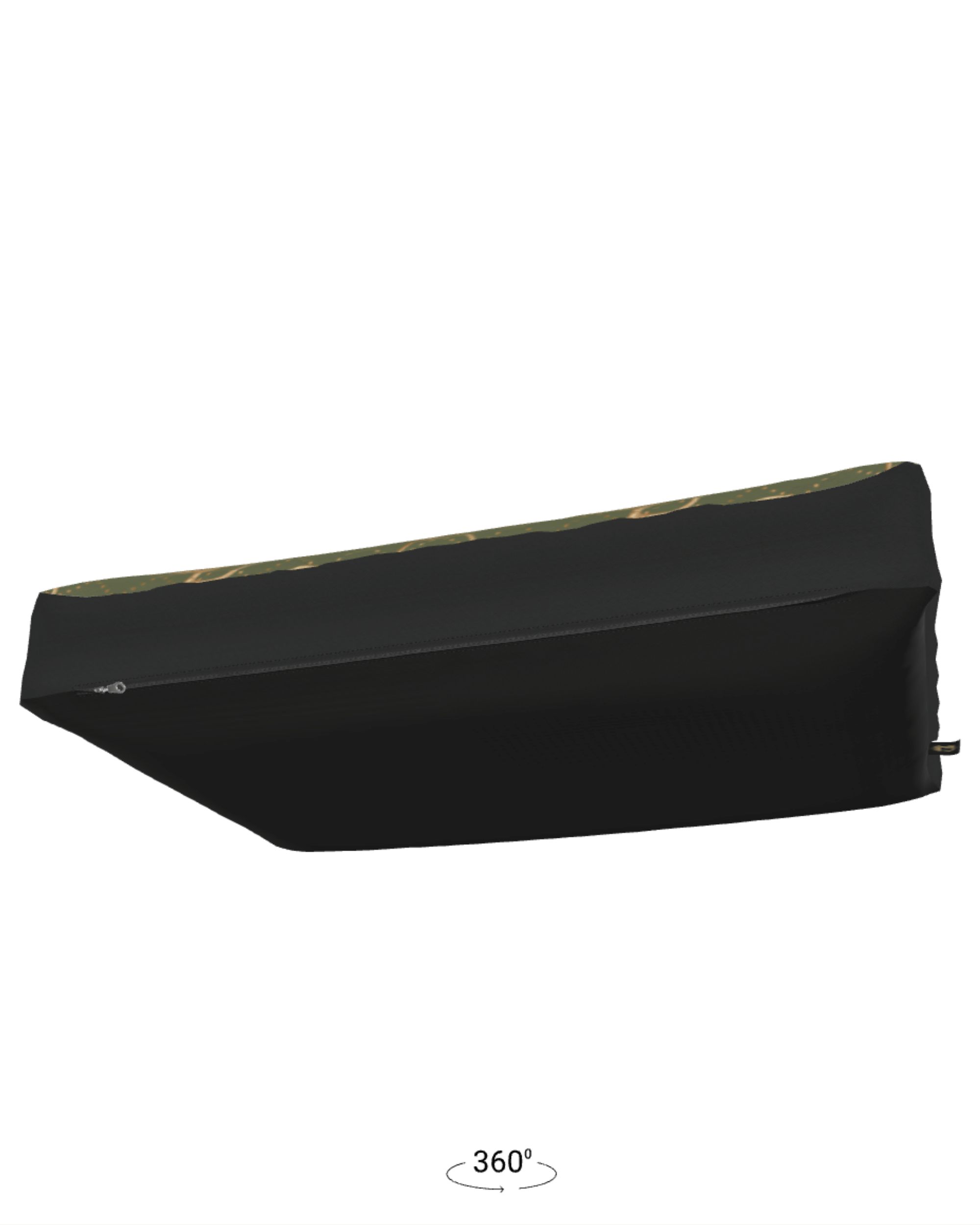 Olive Equestrian Bit Luxury Dog Bed - small