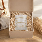 Gold Bit Frosted Crystal Whiskey Glass