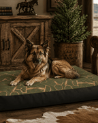 Copy of Copy of Olive Equestrian Bit Luxury Dog Bed - large