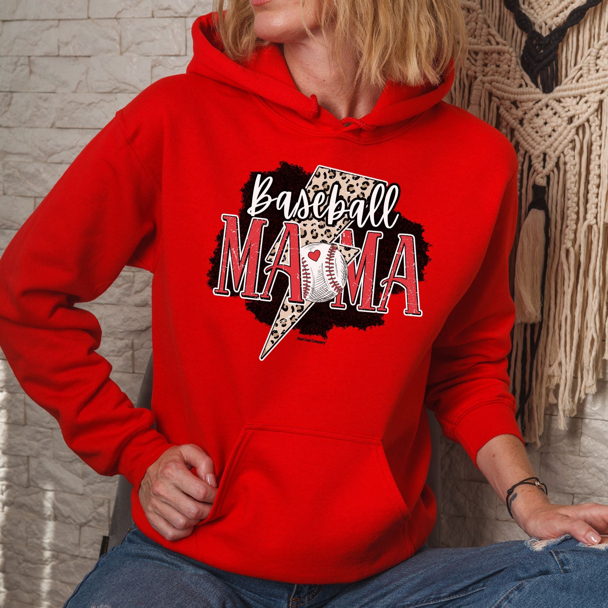 RCC Hoodie Baseball Mama Lightning