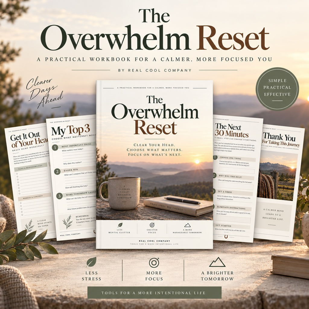 The Overwhelm Reset — 16-Page Printable Workbook