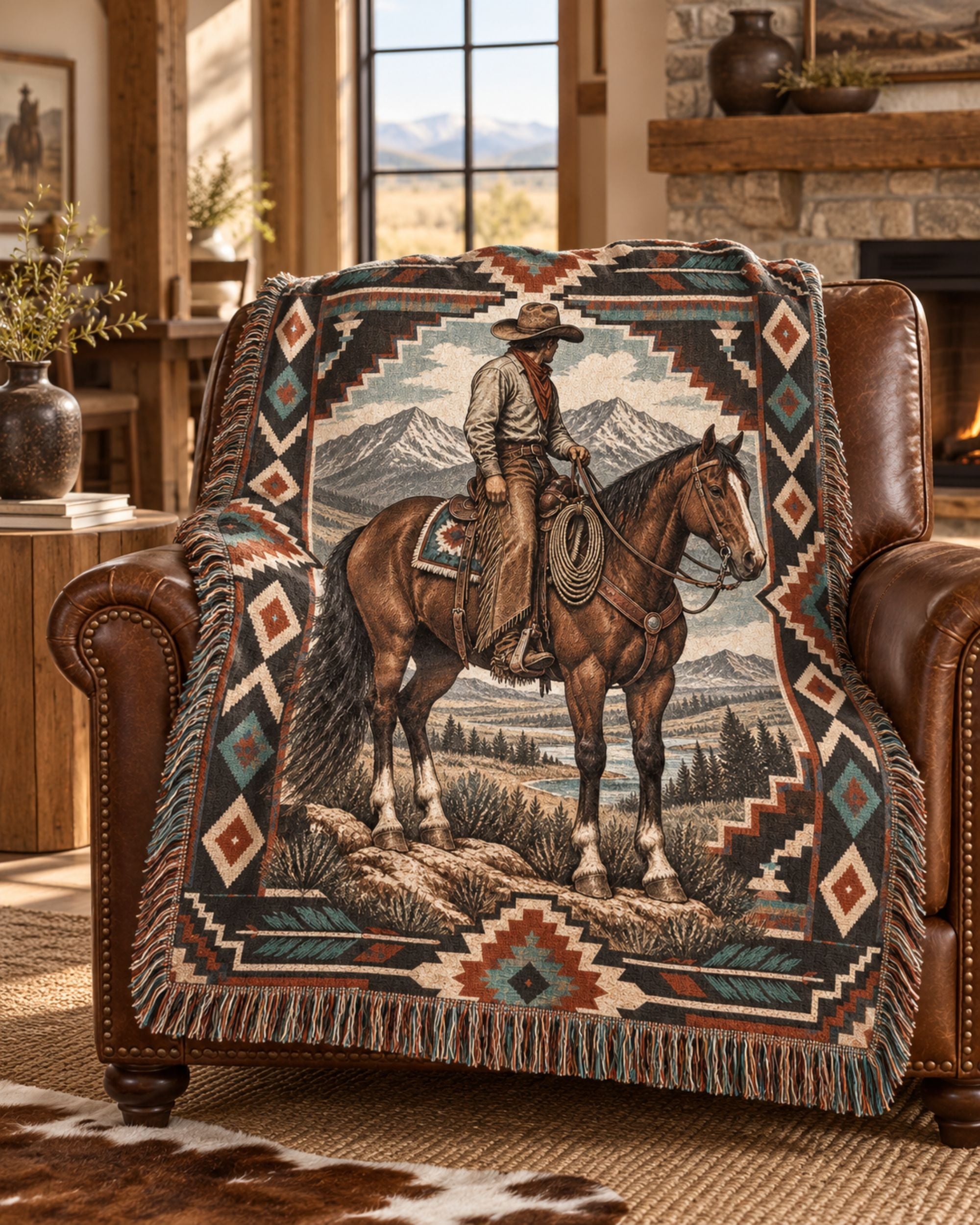 Real Cool Company Heritage Woven Cotton Blanket