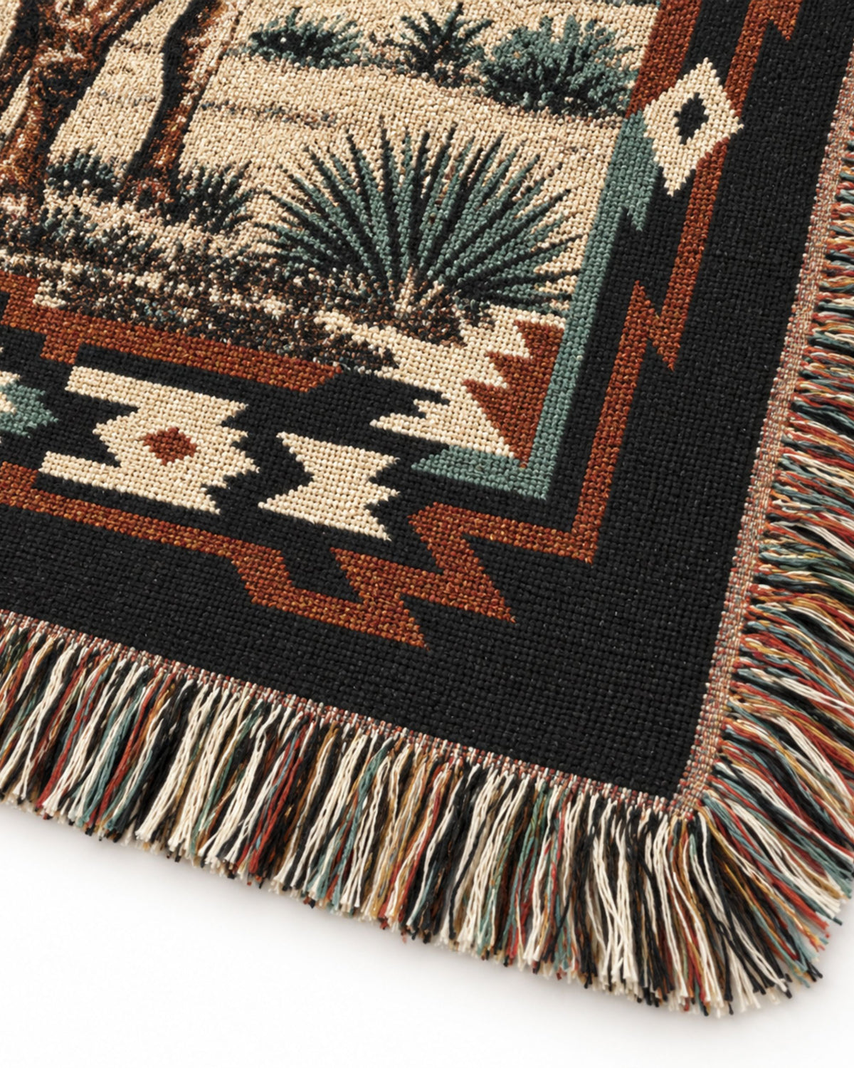 Real Cool Company Longhorn Heritage Woven Cotton Blanket